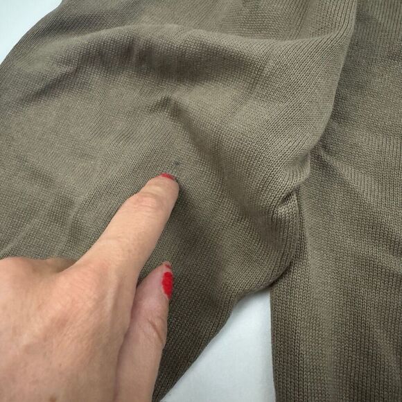 Greg Norman Green/Brown Knit V-Neck Long Sleeve Sweater Size XL Golf Cotton - Picture 12 of 12